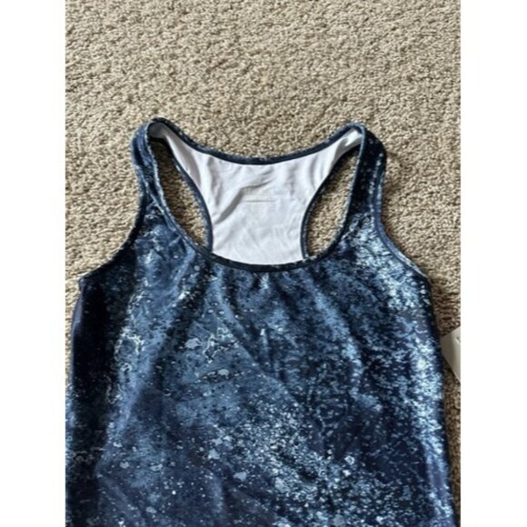 Bench Womens Blue Colorful Racerback Tank Sleeveless Active Size Small Pull Over - Picture 4 of 15
